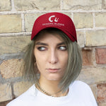 Generic Blonde Conservative Twill Hat- Red